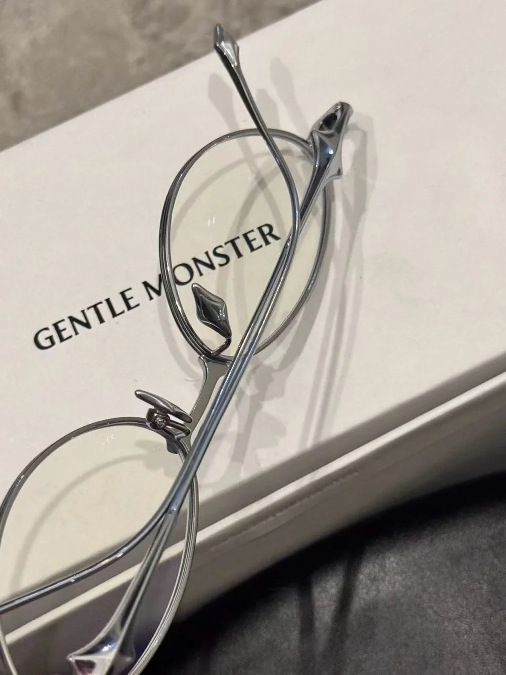 Gentle Monster BOLD Silver Oval Eyeglasses